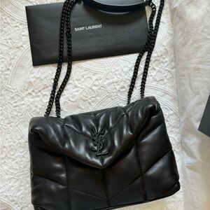 So Black YSL mini puffer